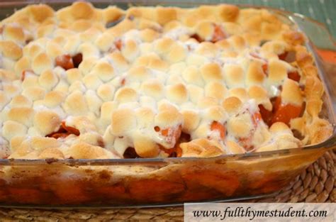 Sweet potatoes are parboiled and then baked with a sweet sauce of margarine, brown sugar, marshmallows, cinnamon and nutmeg. Candied yams are glazed jewels in buttery brown sugar ...