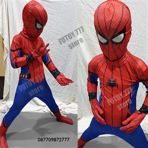 jual kostum spiderman homecoming anak baju ulang  laki ultah