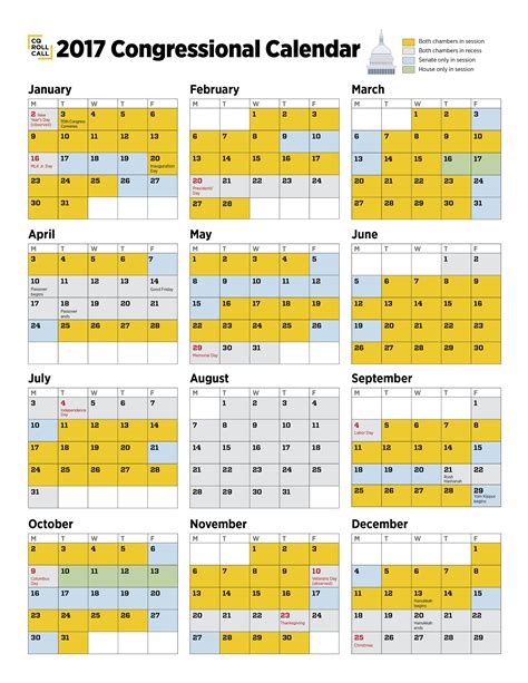 Cq Congressional Calendar