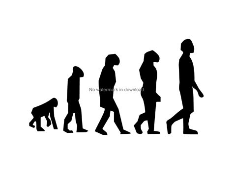 Evolution Svg Cut Files For Cutting Human Evolution Svg Etsy