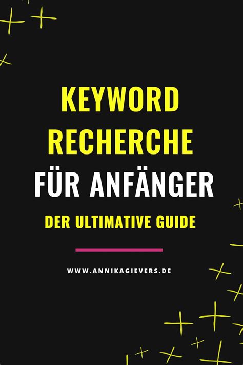 Das heißt, du bekommst nur dann recht verlässliche daten, wenn ein keyword ein oder mehrere deutsche wörter enthält. Keyword Recherche für Anfänger - der ultimative Guide ...