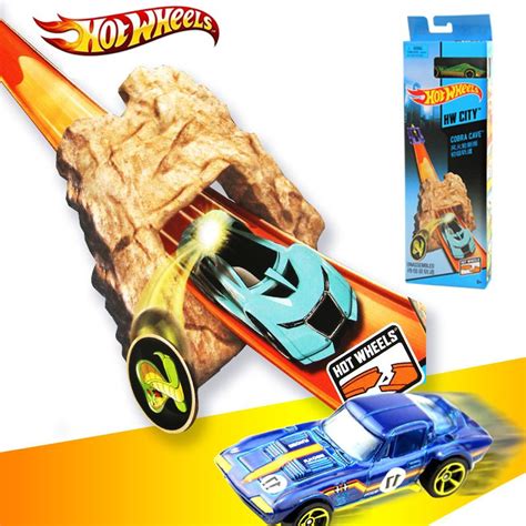 Original Mattel Hot Wheels Racing Car Set Easy Funny Long Straight