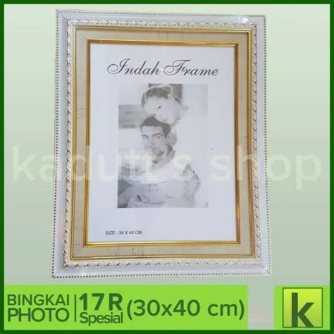 Jual Bingkai Pigura Frame Foto 17r White Spesial 30x40 Cm Murah