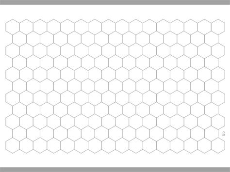 Transparent Grid Sheet A3 420 X 297 Cm Hexagon 1 Inch