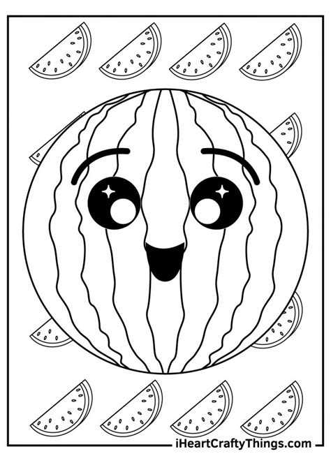 Watermelon Coloring Pages 100 Free Printables