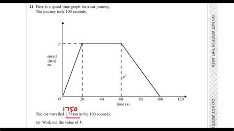 Below is a graph showing the displacement of the cyclist from a to c: Edexcel Sample Paper 1H Question 21 - Velocity Time Graphs ...