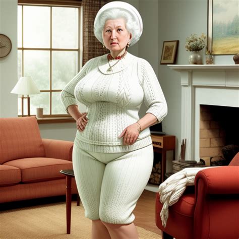 X Photo White Granny Wide Hips Big Hips Big Thighs