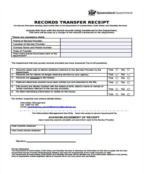 Money Transfer Receipt Sample Hq Printable Documents