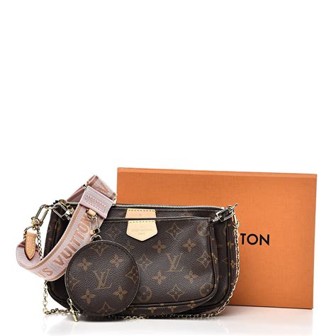 Louis Vuitton Monogram Multi Pochette Accessories Rose Clair 528756