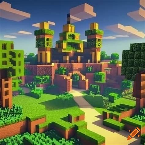 Detailed Minecraft Landscape
