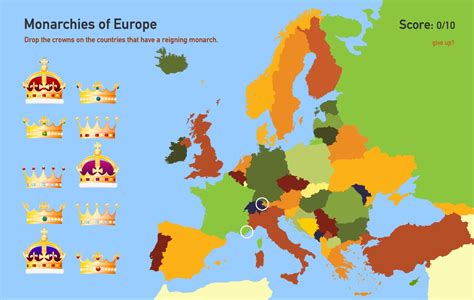Interactive Map Of Europe Monarchies Of Europe Toporopa Mapas