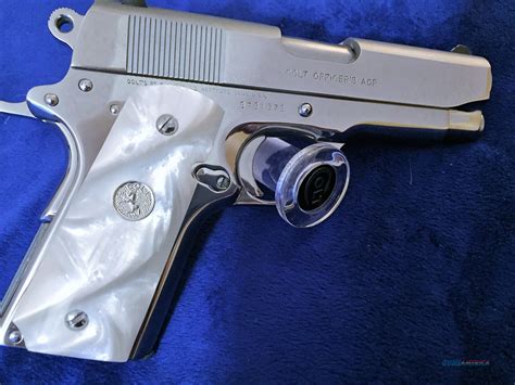 Gorgeous Colt Officer Model 45 1911 Bright Stainless M
