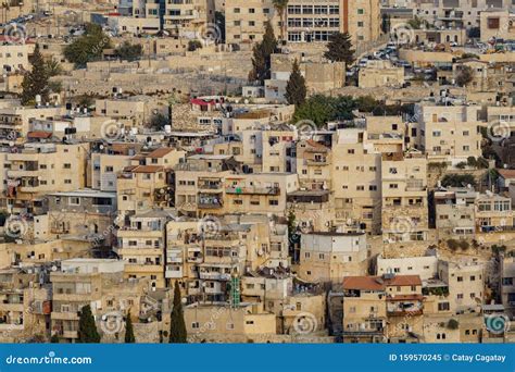 View Of Stone Houses Of Jerusalem In Israel Palestine Stock Image