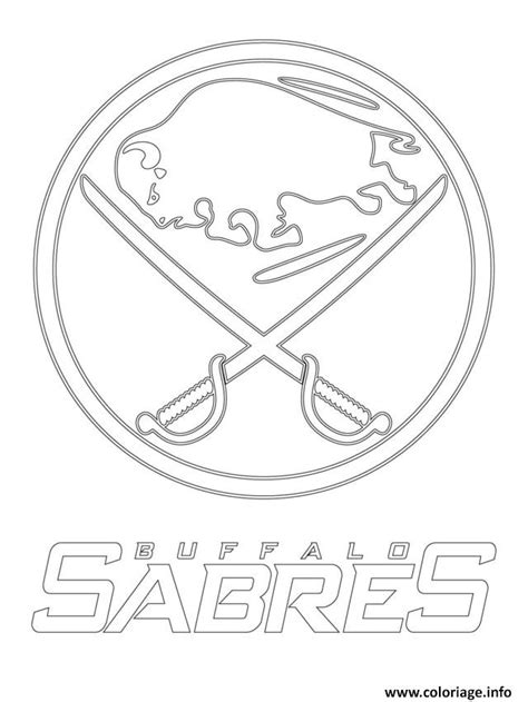Coloriage Buffalo Sabres Logo Lnh Nhl Hockey Sport1 Dessin Lnh à imprimer