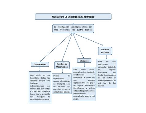 Mapa Conceptual T Cnicas De La Investigaci N Sociol Gica Para Dar Una My Xxx Hot Girl