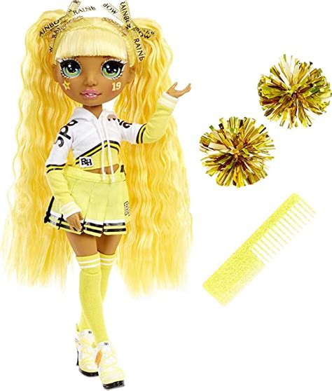 rainbow high cheer fashion doll luxury outfits pom poms and cheerleader doll sunny madison