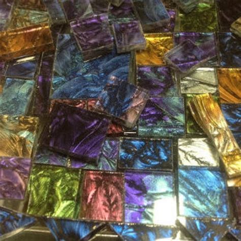 3 4 Van Gogh Stained Glass Mosaic Tile Mix Etsy
