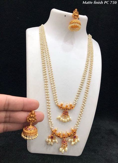 180 Pearl Necklace Ideas Indian Jewelry Jewelry Design Gold Jewelry