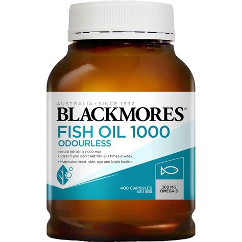 Learn the benefits, safety & dosage. Blackmores Odourless Fish Oil 1000mg 400pk | Woolworths