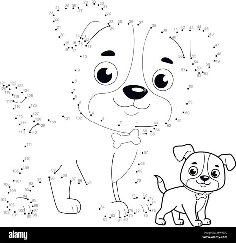 Dot To Dot Puzzle For Children Connect Dots Game Stock Vector Image
