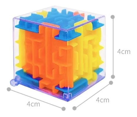 Cubo Mágico Labirinto 3d Mini Colorido Desafio E Diversão