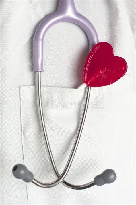 Doctor Heart Shaped Lollipop Stethoscope Stock Image Image Of
