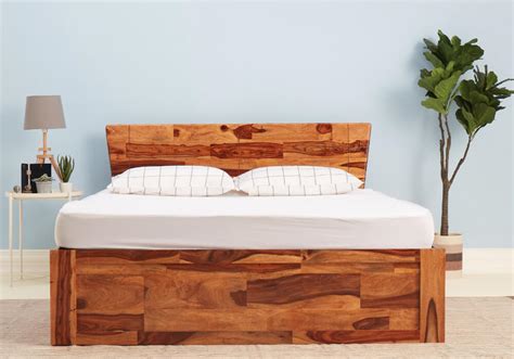 Buy Auriga Sheesham Wood Bed With Storage For Rs 20000 Wakefit