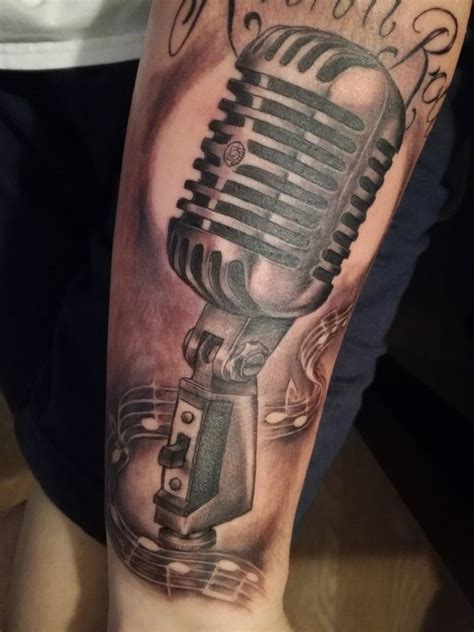 Mikrofon Retro Elvis Tattoo Ideas Tattoo Designs Make Tattoo Music