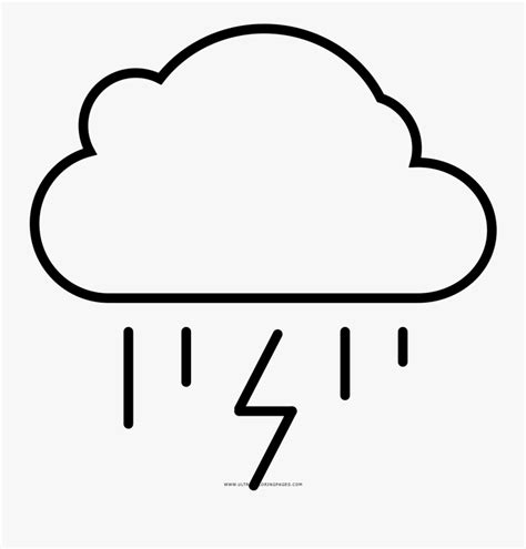 Search through 623,989 free printable colorings at getcolorings. Thunderstorm Coloring Page - Line Art , Free Transparent ...