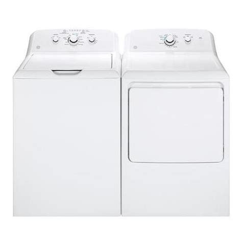 Ge White Laundry Pair With Gtw330askww 27 Top Load Washer And