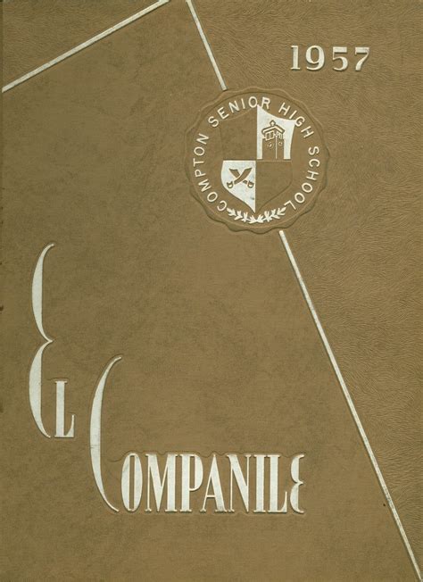 1957 Yearbook From Compton High School From Compton California