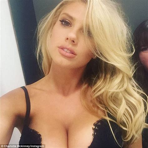 Charlotte Mckinney Instagrams A Sexy Selfie In Plunging Top Daily