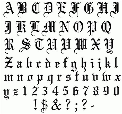 Free Printable Old English Letters Free Printable A To Z