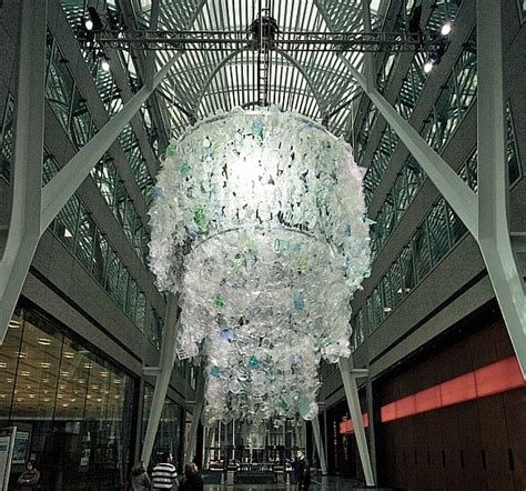 Eco Arts Plastic Bottle Chandelier Recycling On A Grand