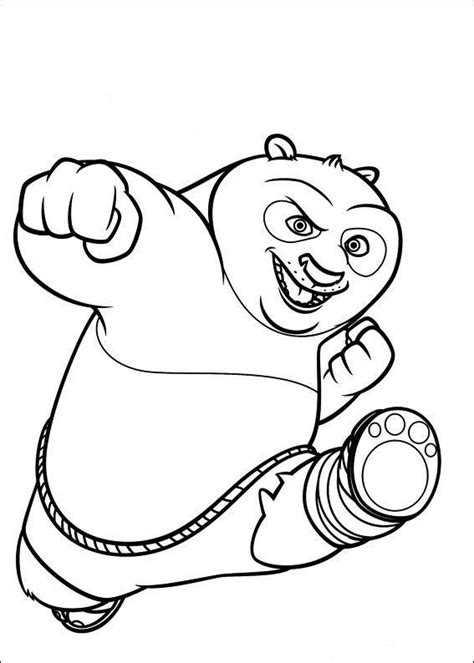 Planse De Colorat Cu Kung Fu Panda De Colorat P08