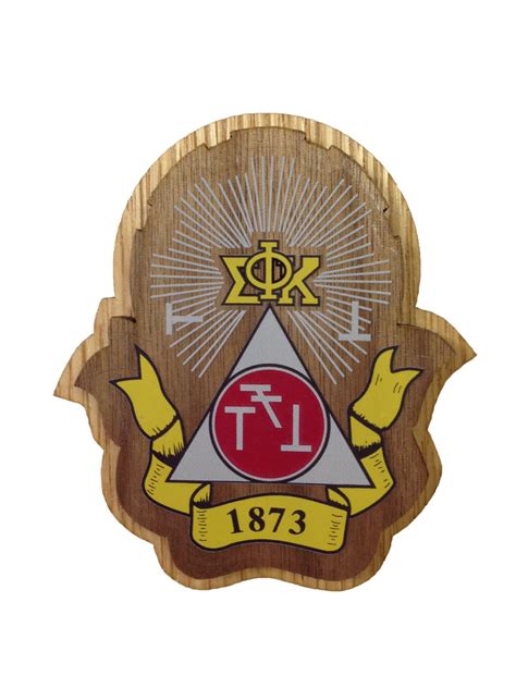 Phi Sigma Kappa Fraternity 35 Double Raised Wood Crest Etsy