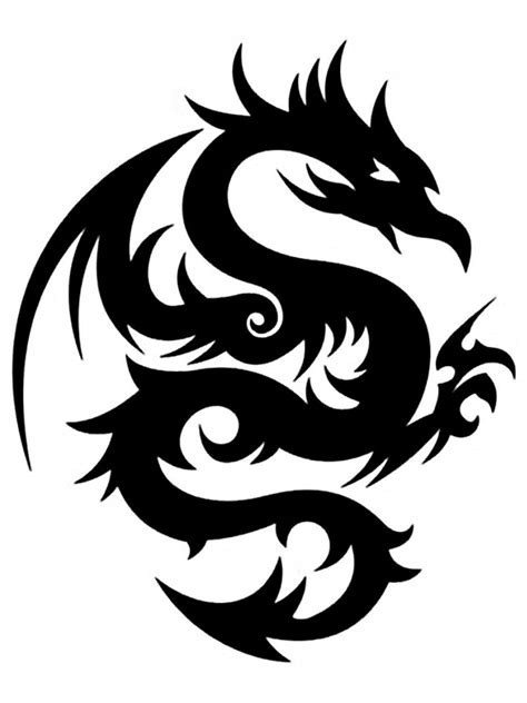 Free Printable Dragon Stencils And Templates