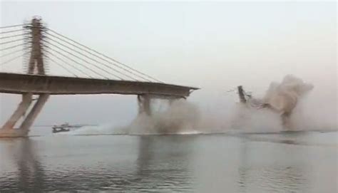 Bihar Nitish Kumars Dream Bridge Over Ganga Collapses Again During