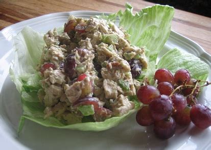Arrange chicken pieces and some roasted grapes on individual plates on a bed of frisée (if using). Chicken Salad with Grapes Recipe, Whats Cooking America