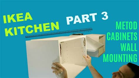 If you choose to prepare unfinished cabinet to mount to the kitchen wall, you will also need to clean the cabinet first. IKEA KITCHEN PART 3 METOD CABINETS WALL MOUNTING - YouTube