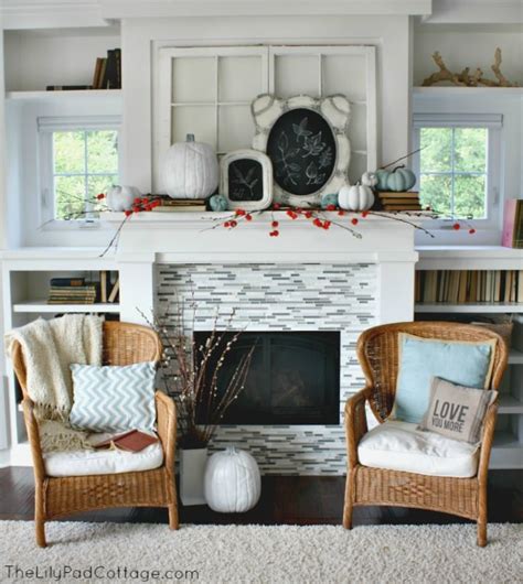 Fall Mantel Decorating With Chalkboards The Lilypad Cottage