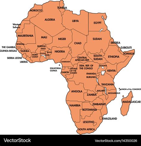 Africa Map And Its Countries Map Of World Vrogue Co