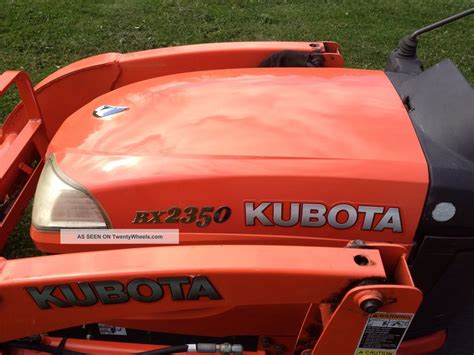 Kubota Bx2350 Tractor 4wd With Mower And Loader 803 Hours Serviced And