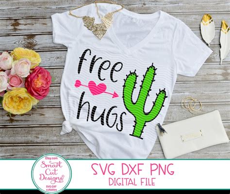 Free Hugs Svg Valentines Svg Adult Humor Svg Cactus Cacti Svg Etsy