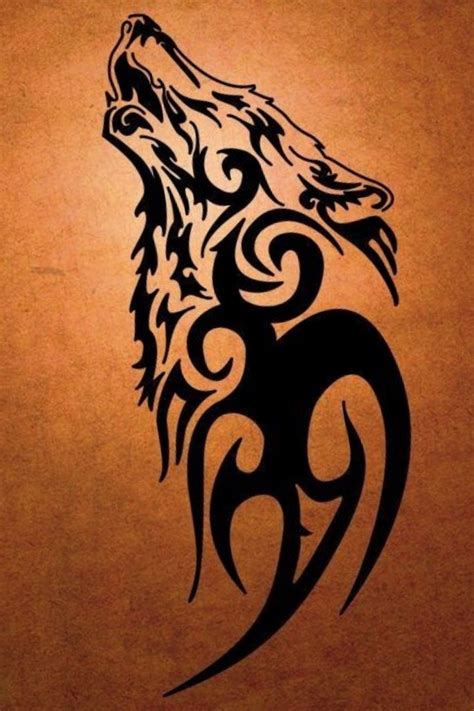 Tribal Celtic Wolf Tattoo