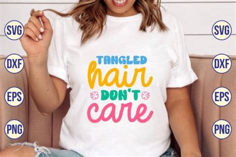tangled hair don t care svg graphic by nazrulislam405510 · creative fabrica