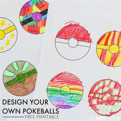 More images for make your own pokemon card coloring pages » Free Printable Pokeballs Coloring Sheet for Kids | Pokemon ...