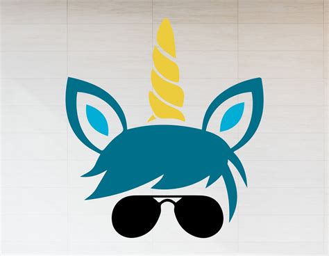 Boy Unicorn Svg Unicorn Boy Birthday Svg Unicorn Head Svg Etsy