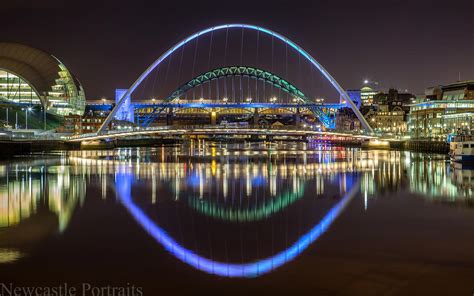 Newcastle Photos Bridges In Blue Newcastle Photos Newcastle Prints