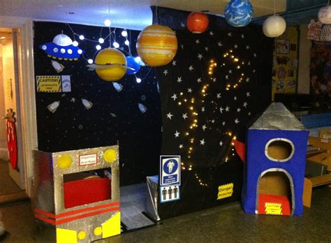 Outer space classroom role-play area photo